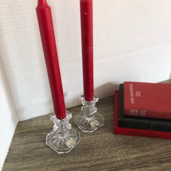 Mikasa Edinburgh Crystal Candlestick Holders - Picture 6 of 12